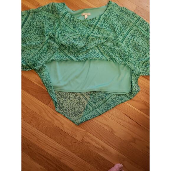 Dana Buchman Asymmetrical Poncho scoop-neck blouse Woman’s XXL - Picture 2 of 4